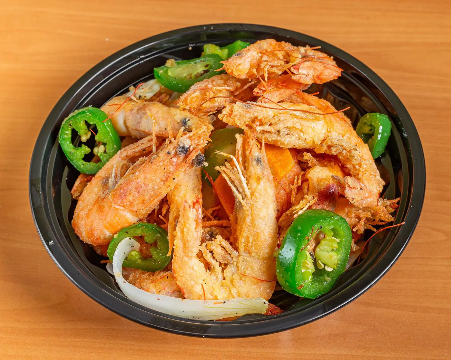 Spicy Fried Shrimp at Kungfu Rice，a Asian Restaurant in Houston